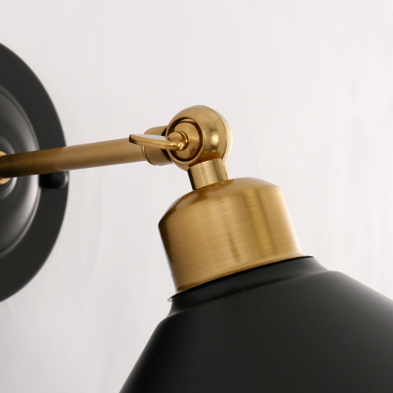 2 Pack Brass Wall Sconce Bell Shape RGB Dimmable, Gold