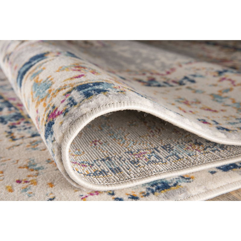Tapis oriental gris Beverly, Tapis de couloir 2 pi x 7 pi