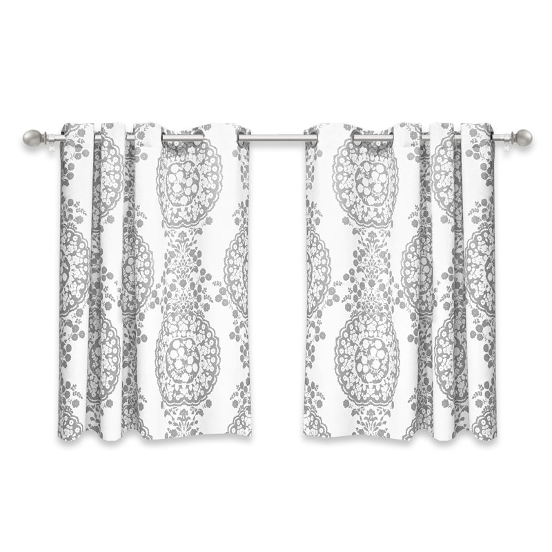 Jayton Room Darkening Curtain Pair, Gray, 52" W x 96" L