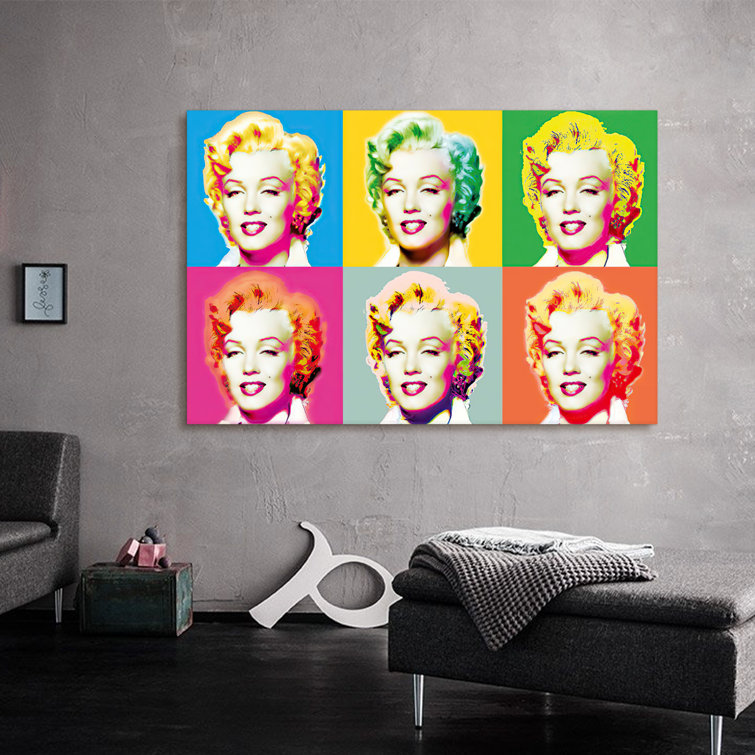 Winston Porter Marilyn Monroe On Canvas Print | Wayfair