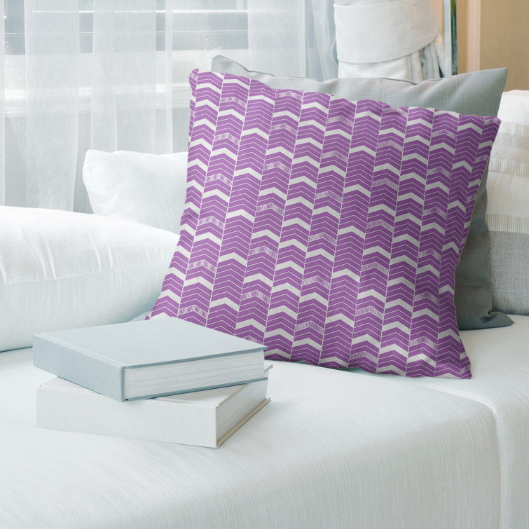 Rhonda Cheval Lined Chevrons Throw Pillow Cover