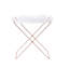 Table-plateau en acrylique et cuivre transparent Cercie