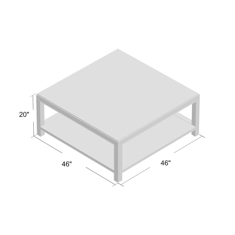 Table basse avec rangement Aurora, Lune bleue