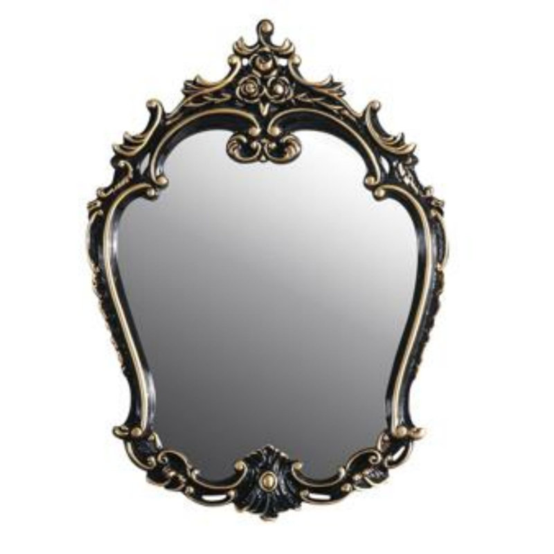 Miroir Betria doré et noir
