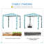 Parasol Outsunny Quick Beach Cabana