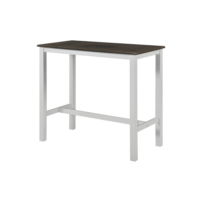 Table de bar Gove, Gris / Blanc