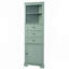 Armoire de rangement pour salle de bain avec 3 tiroirs et tablettes réglables-1944457863