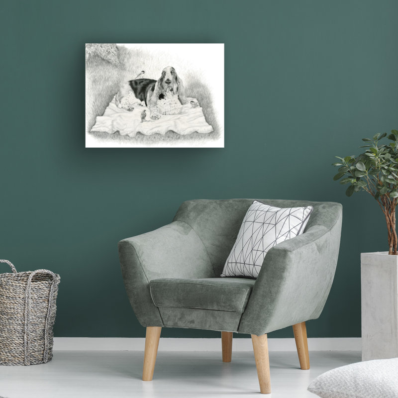 Œuvre sur toile, Rouleau bolognais, Darlene Pavlovich, H 14 po x l 19 po