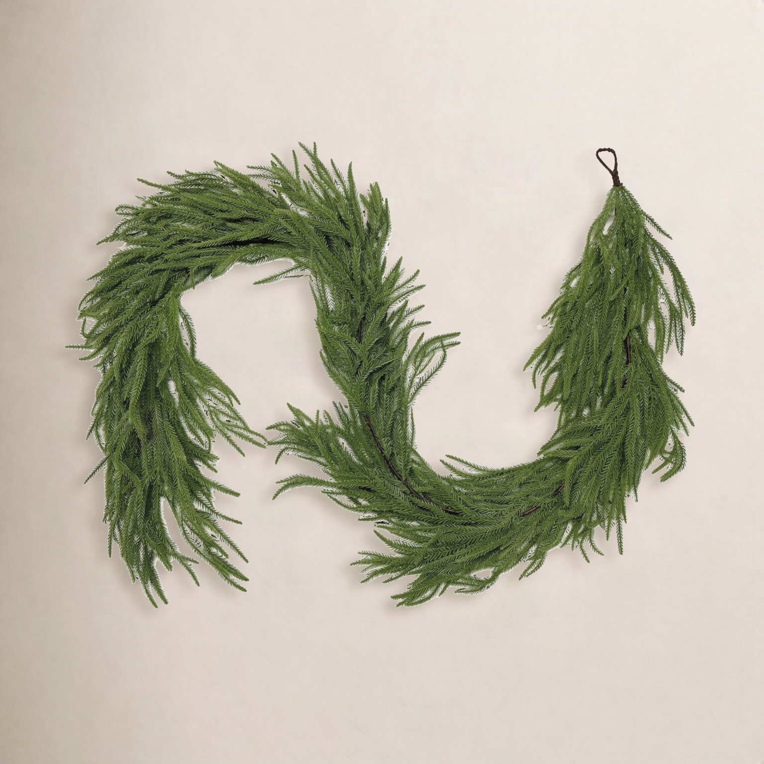 Pre-Lit Norfolk Pine Christmas Garland, 9'