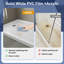 Base de douche 60 po x 34 po blanc pur avec 3 brides amovibles