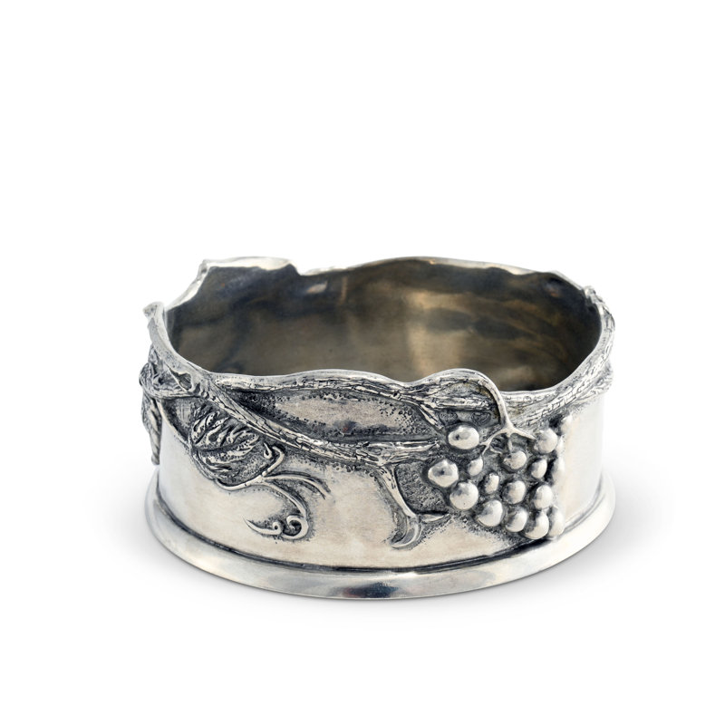 Vineyard Pewter Round Coaster