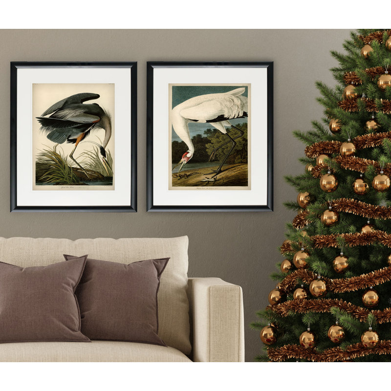 " Audobon Set 2 " 2 - Pieces, Black