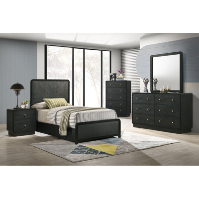 Alvarado 5-Piece Twin Bedroom Set Black