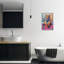 «Bathing Tiger in Bright Tub», estampe numérique, design par LSR Design Studio-686907593-686907597