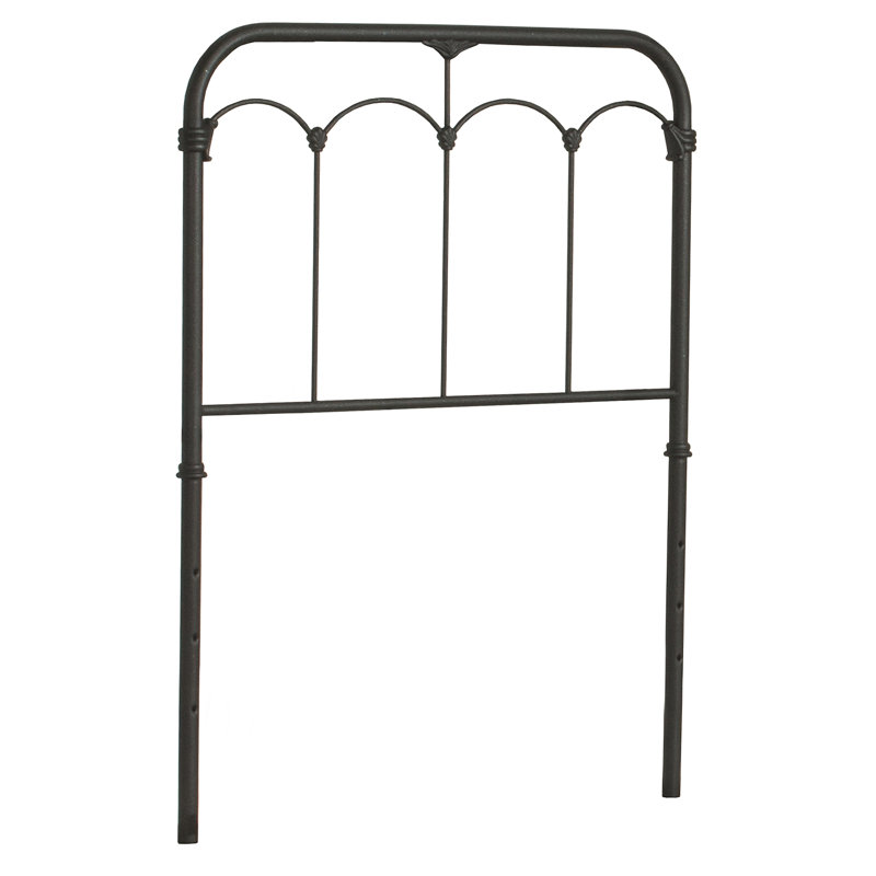 Tête de lit à découpes Amielia, Simple, Moucheté noir