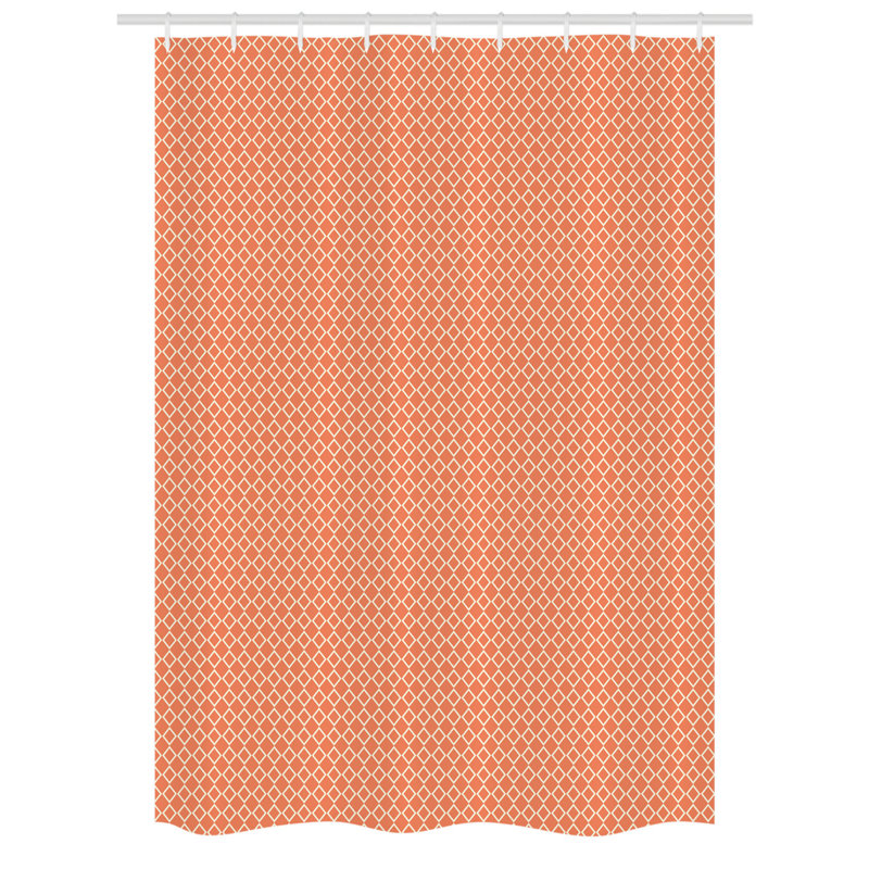 Eiser Geometric Shower Curtain with Hooks Included, 54" W x 78" L