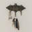 Handmade Glorious Bat Brass Key Rack