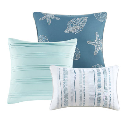6 Piece Quilt In King/ King Size - Teal Hues For A Dynamic Bedroom With Pieces Warm Cozy Winter