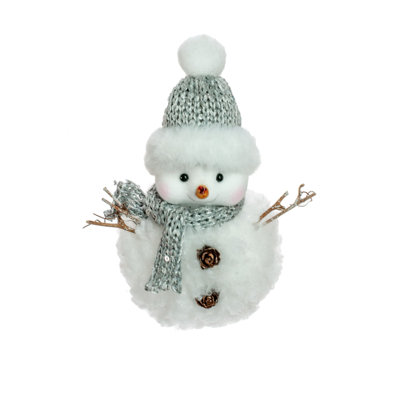Bonhomme de neige blanc debout