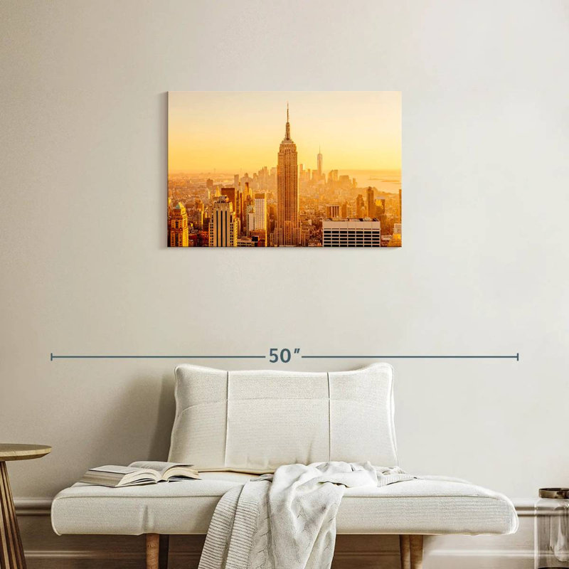 Ravi New York Golden Sunset, H 20 po x l 30 po