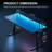 LED Electric Standing Sitting Desk 63", Height adjustable Gaming Desk with Built-In Socket & USB Port, Computer Table with Monitor Stand, 3 Memory Functions, Gaming Table Black-461505601