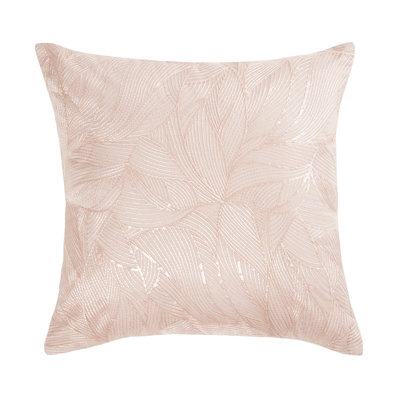 Feather Floral Square Throw Cushion