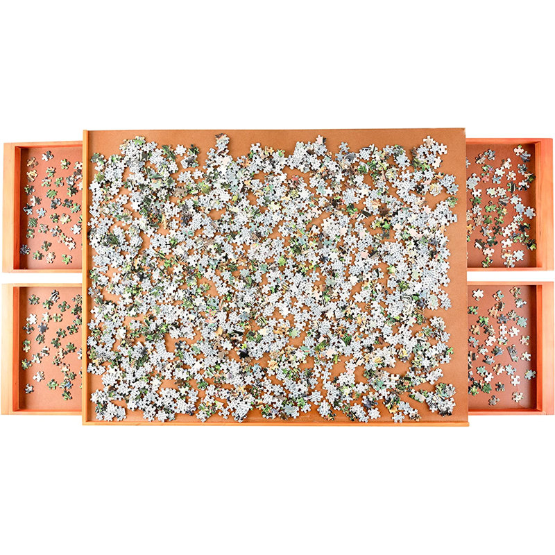 Tableau de casse-tête en bois