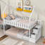 Antranig European Single (90 x 200 cm) 2 Drawer House Bunk Bed-1796965446