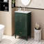 Meuble-lavabo 30 po avec lavabo style rétro, espace de rangement multifonctionnel, tablette de porte, porte à fermeture en douceur-1957066255