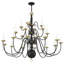 Lustre 22 lumières de style bougie Ricards
