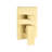 Gold Brass 12" Rain Shower - Wall Mounted, Self-Cleaning Nozzle For A Peaceful Shower, American Standard Pipe Head An Eye-Catching Bathroom,-127368506