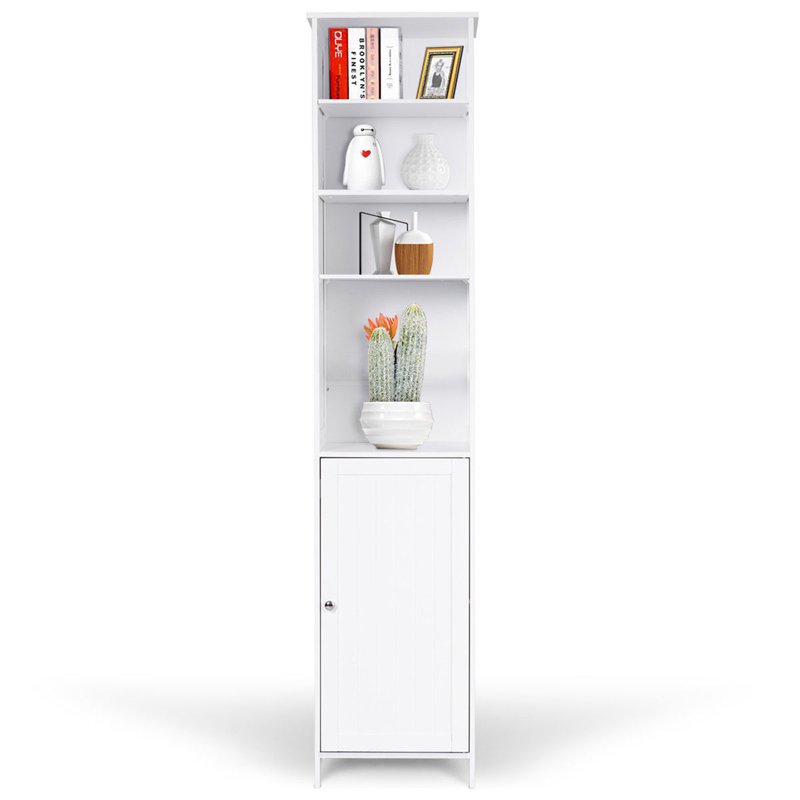 Armoire de salle de bain autoportante l 16 po x H 72 po x P 13,5 po Dewalt, Blanc