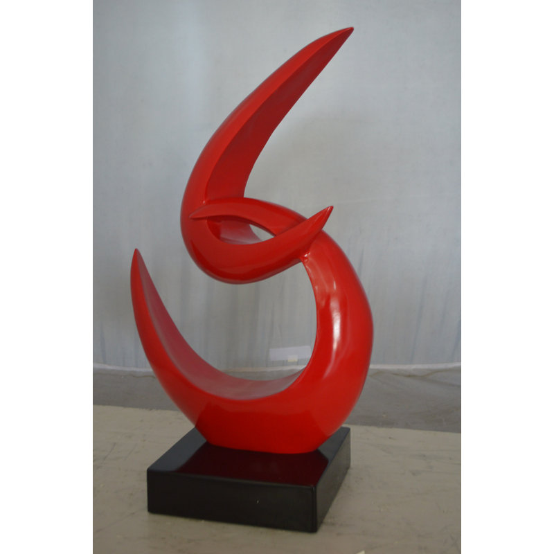 Élégante statue Boomerang Renfrow, Rouge