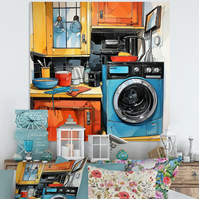 Washing Machines Laundry Day 2 - Laundry Metal Wall Art
