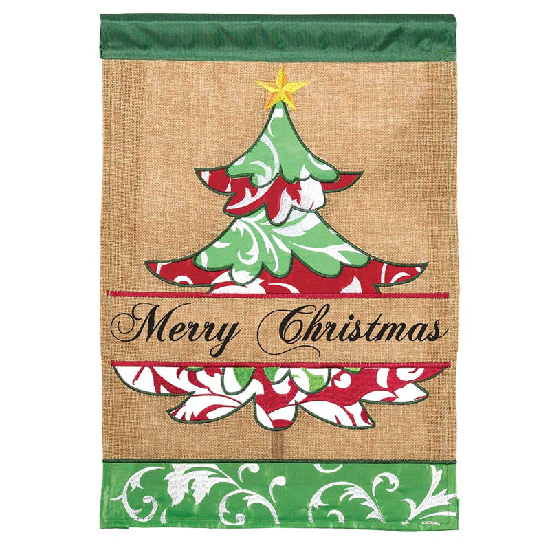 Damarko Double Sided 18'' H x 13'' W Polyester Christmas Garden Flag