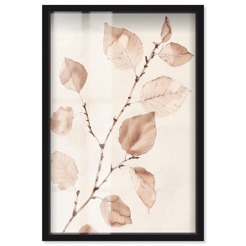 «Rust and Renewal IV Shadowbox Print Boho Natural Art» par Art Remedy, H 16 po x l 11 po, Noir