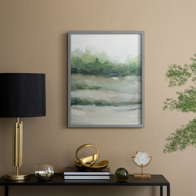 «Faded Morning II», reproduction encadrée - bois massif