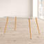 Decatur Glass Top Metal Base Dining Table