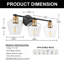 Luminaire de salle de bain 3 lumières sophistiqué et moderne-2133177160