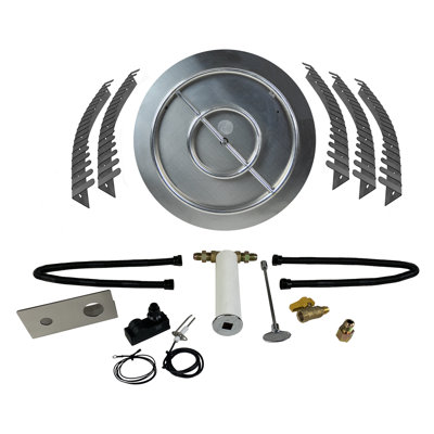 Ensemble de plaque de cuisson et de brûleur en acier inoxydable pour gaz naturel (GN) jusqu'à 250 000 BTU