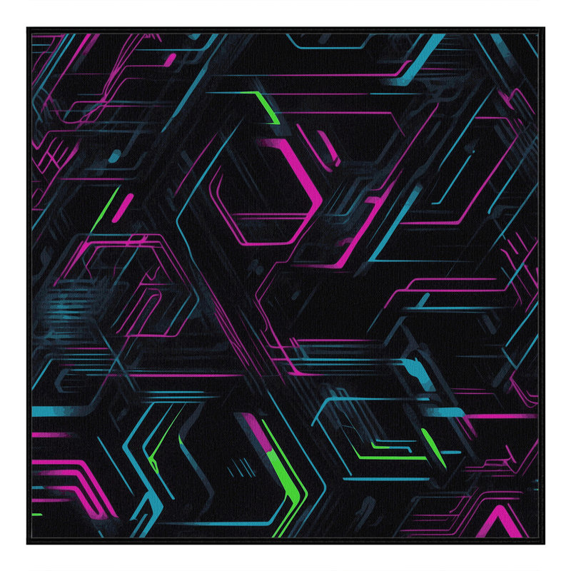 Spectrum Beats Rug, Square 7'