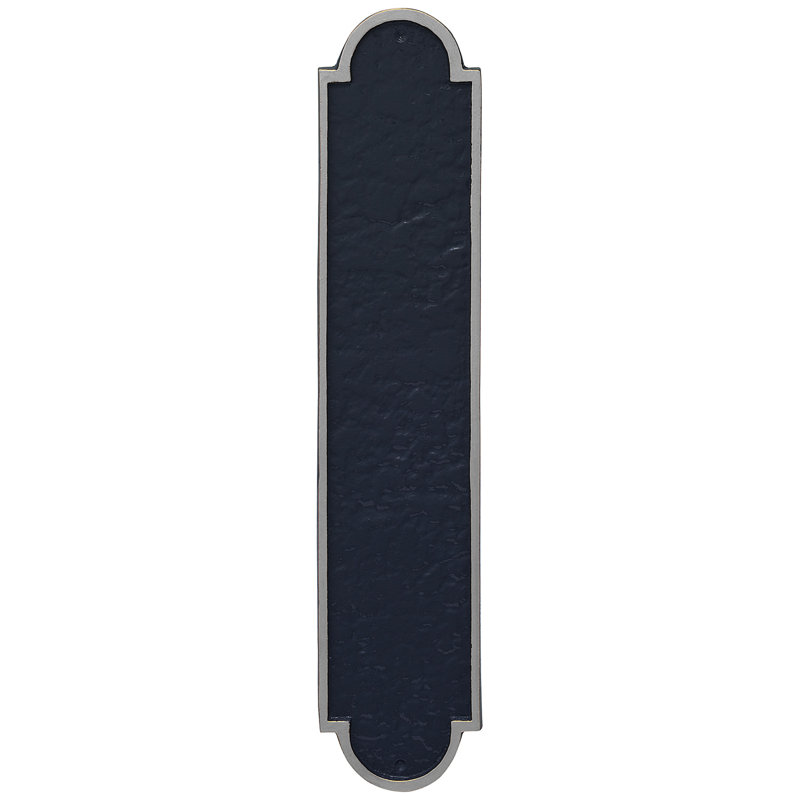Plaque d'adresse Rockford, Bleu marine / argenté