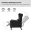 Fauteuil inclinable manuel en faux cuir Alexis-342415610