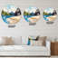 Seascape Beach avec MountaIn et fleur rouge - horloge murale traditionnelle-59914727