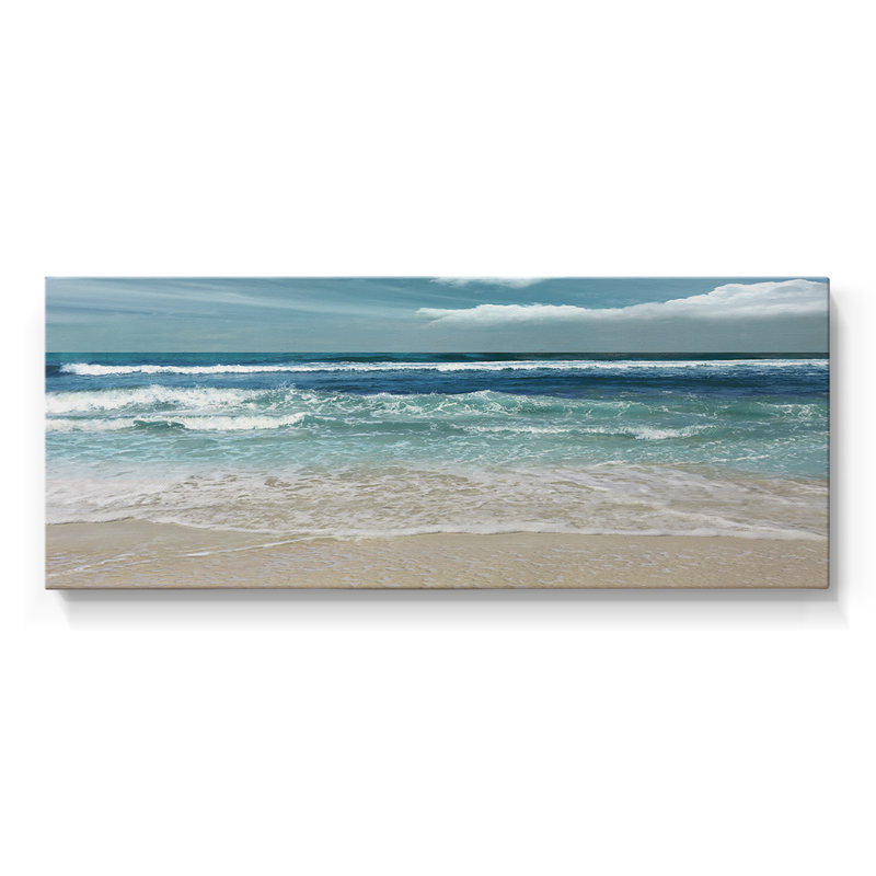 Symphonie de la mer - Toile tendue avec châssis - Prêt à accrocher, H 12 po x l 30 po