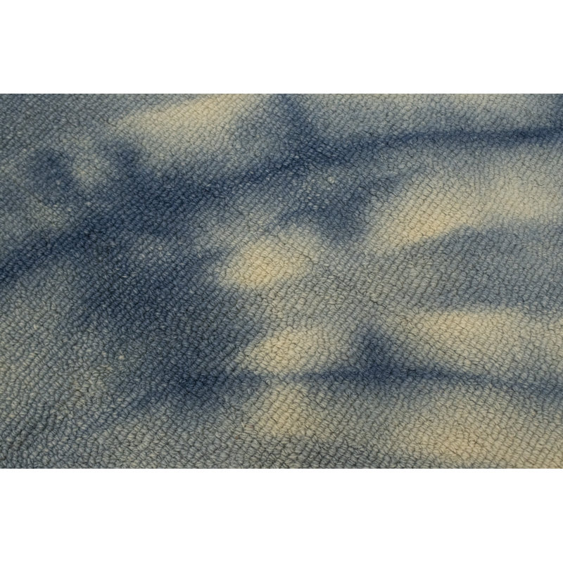 Tapis oriental bleu marine 5X8