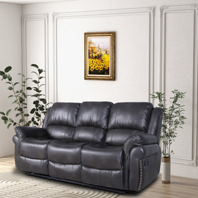Dontavion Faux Leather Living Room Sofa