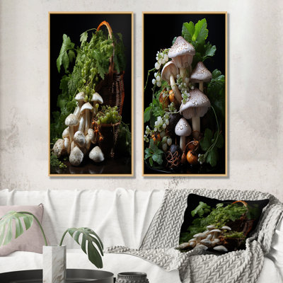 Garden Photo Of A Mushroom I - Mushroom Wall Decor Set Of 2