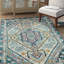 Tapis oriental turquoise / bleu marine Lorenz-31337428