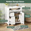 Meuble-lavabo de salle de bain avec lavabo en céramique, 30 po, armoire de rangement avec portes à fermeture en douceur et organisateur de porte-1578292587
